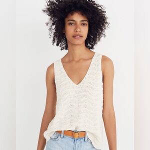 Madewell Crocheted Tank, Size Small
